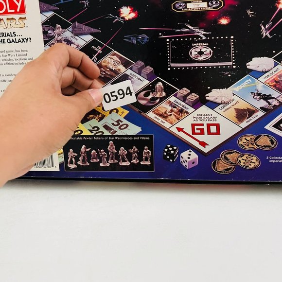 Vintage Monopoly Star Wars Limited Collector's Edition‎ 1996 Hasbro New - Picture 5 of 5